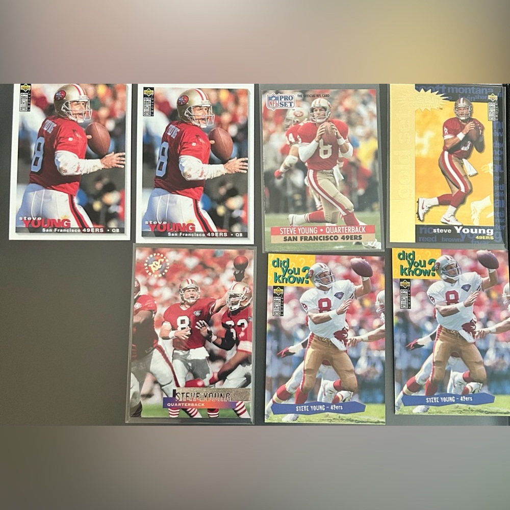 Steve Young Trading Card Lot